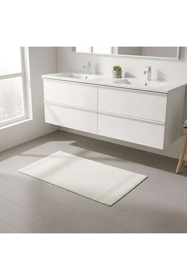 Ultra Luxe Turkish Anti Slip Bathmat 50x80cm-cream