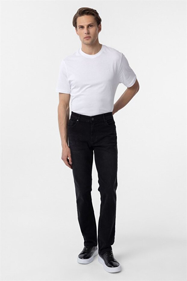 Black Denim Trousers