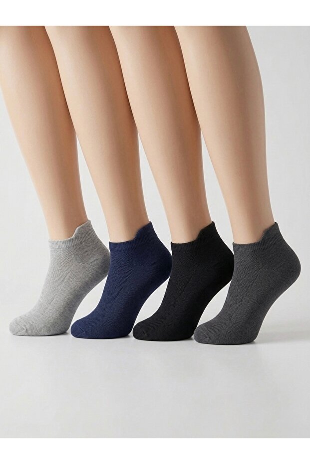 Women's Socks with Ears, Seamless, Washable, Perfumed, 4 Pairs