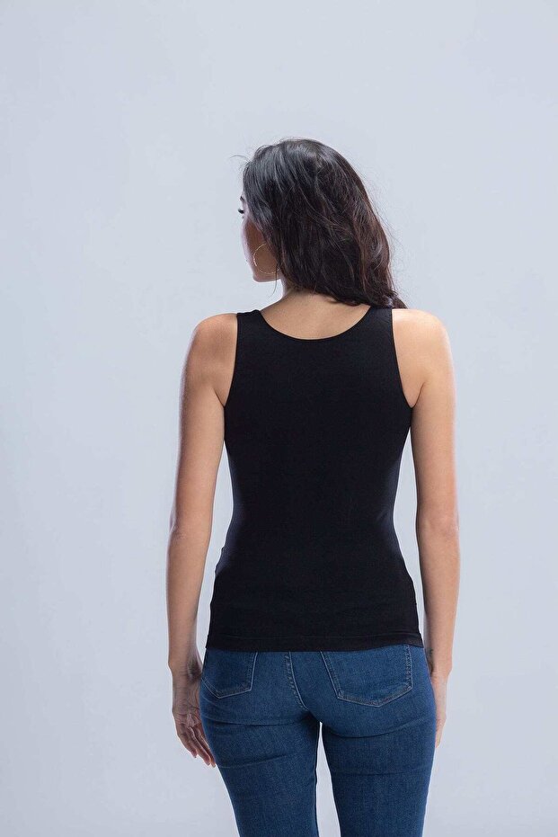 Solid Microfiber Crew-Neck Top - 4
