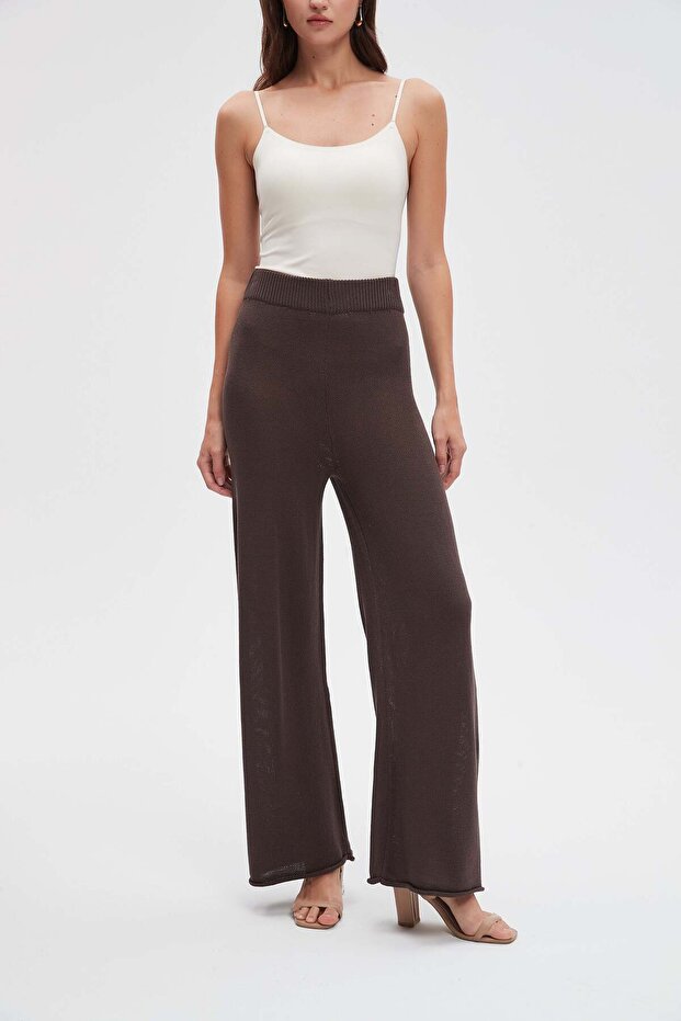 Solid Wide-Leg Pants - 2