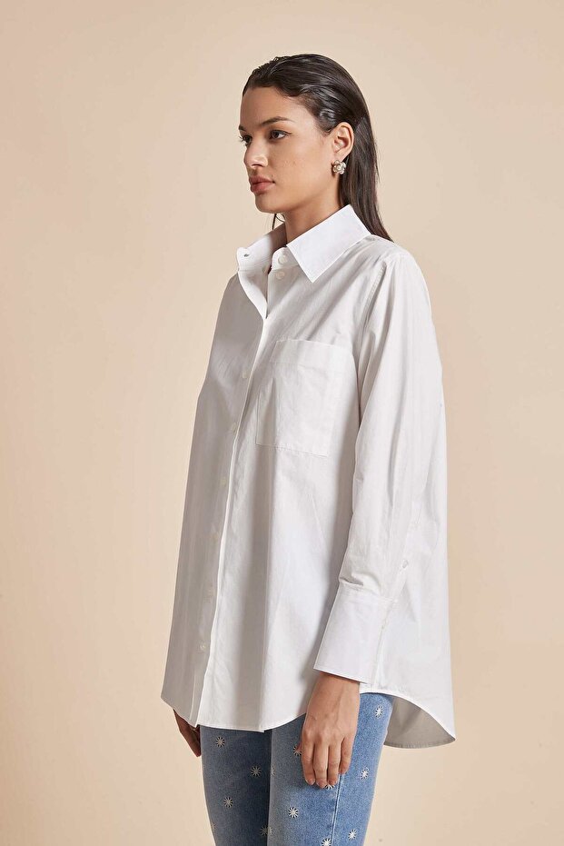 Solid Waist-Length Long-Sleeve Top - 4
