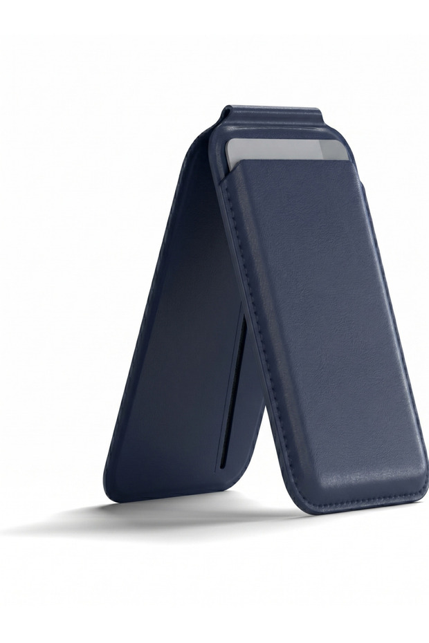iPhone 11/12/13 Mini/14/15 Pro Max/16 Plus/17 Air Compatible Magsafe Card Holder Foldable Wallet with Stand