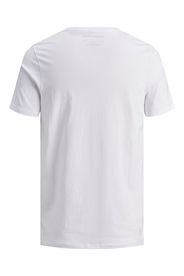 JJEORGANIC BASIC TEE SS O Beyaz Erkek Kısa Kol T-Shirt - 8
