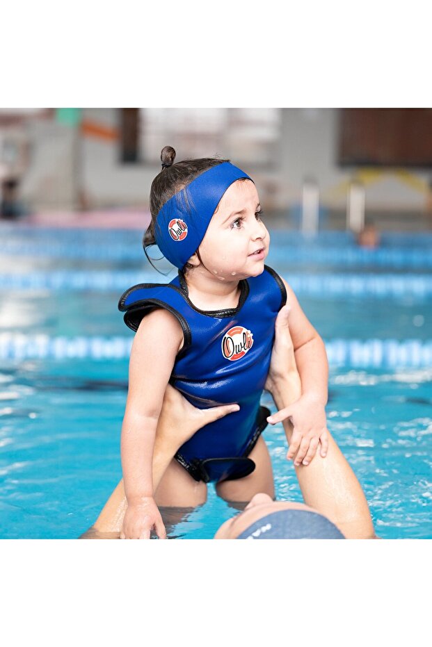 Swimwarm Non-Cold Baby Swimsuit Blue 6-12 Months