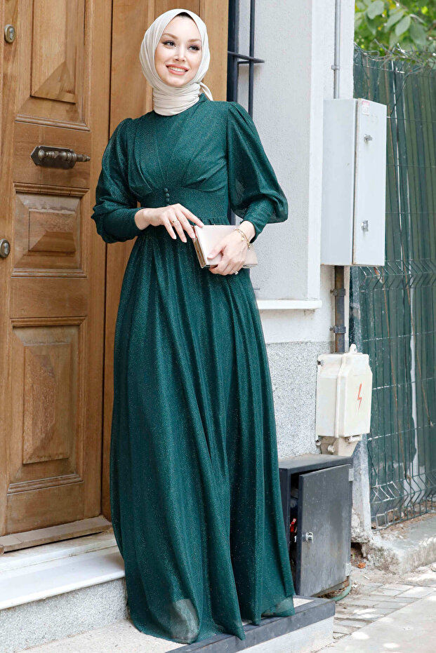 11003-zumrut Evening Dress