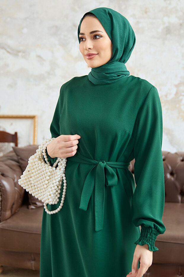 Φόρεμα Vera Sashed - Emerald - 3