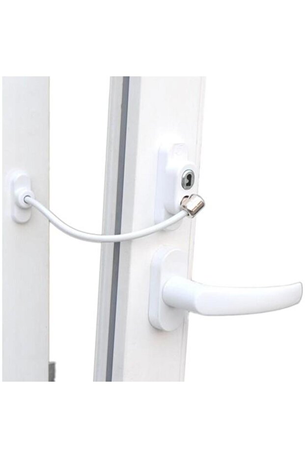 Steel Rope Lock PVC Window Safety Child Safety Lock (1 Piece)