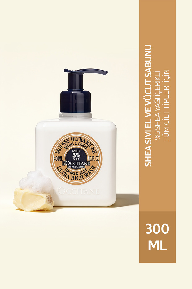 Shea Liquid Hand and Body Soap, Containing 5% Shea Butter, 300 ml