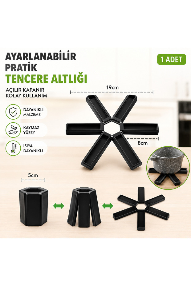 Portable Folding Plastic Teapot Pot Trivet