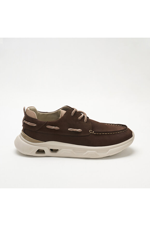 Men's Sneaker Og-2410 034-132 T-Label90 Brown Nubuck-Beige Calf Suede
