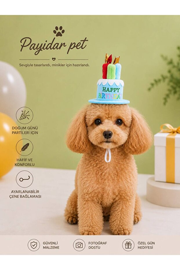 قبعة عيد ميلاد للقطط/الكلاب - قبعة حفلات للحيوانات الأليفة