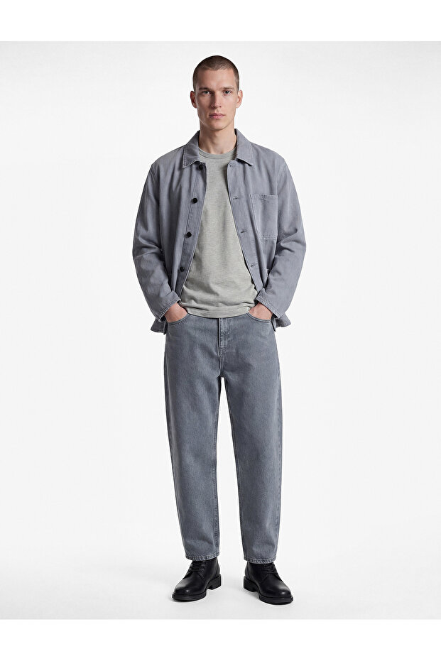 Cotton Loose Regular Waist Oversize Baggy Jean Trousers