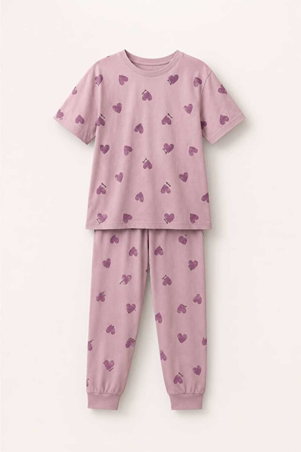 Young Girls' Combed Cotton Pajama Sets