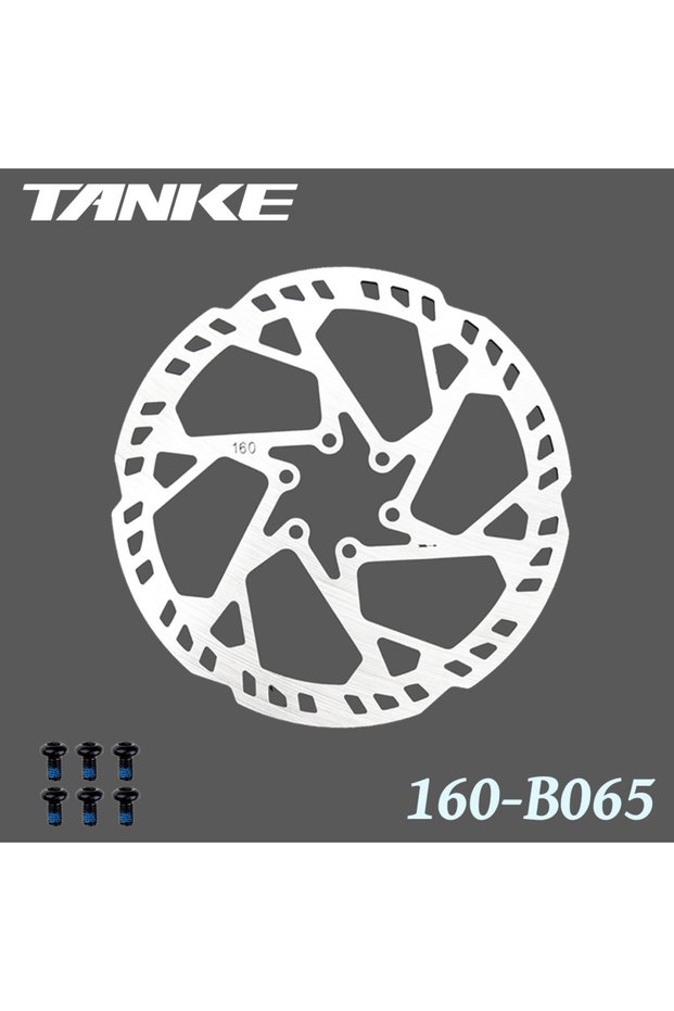 160-B065 1pc TANKE MTB Bicycle Disc Brake Rotor Stainless Steel 160mm 180mm 203mm 6 Bolts Hub Mount