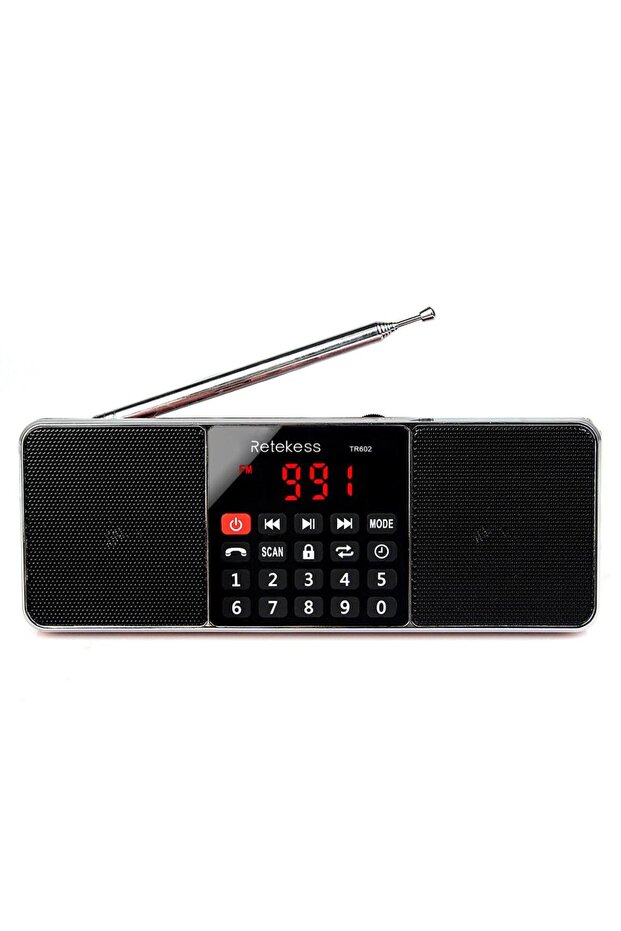 TR602 Retekess TR602 Portable Radio AM FM Digital Bluetooth Speaker Stereo MP3 Player TF SD Card USB