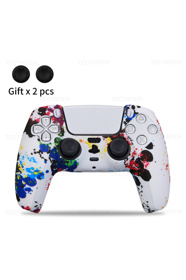 Rainbow Protective Cover Skin for Playstation 5 Controller Anti-slip Silicone Case for PS5 Slim Game