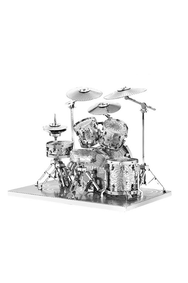 drum set 3D Metal Puzzle model kits DIY Laser Cut Puzzles Jigsaw Toy For Children