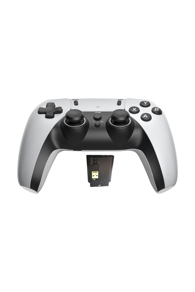 مجموعة 1 وحدة تحكم ألعاب لاسلكية بيضاء لجهاز PS1 PS2 PS3 الكمبيوتر الشخصي وجهاز Android TV وحدة تحكم ألعاب الفيديو H - 1