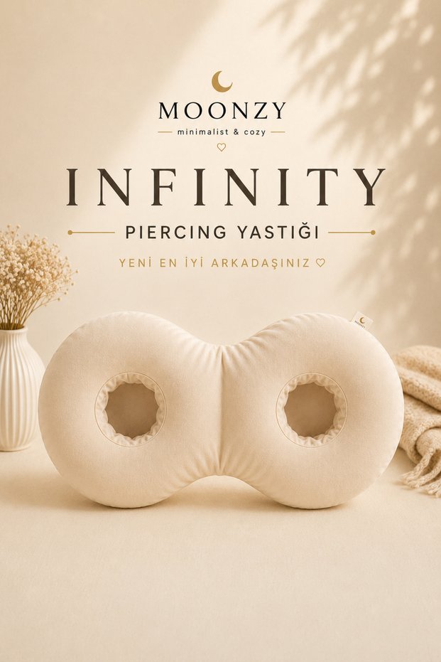 Moonzy Infinity Piercing Pillow – Sleeping Pillow with Ear Holes, Piercing Protective Side Sleeping Pillow, Double Ear Cavity