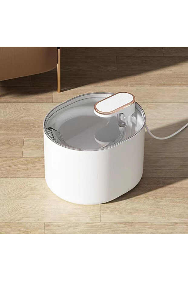 White Cat Dog Water Dispenser Cats Drink Water Not Wet Mouth Automatic Circulation Filter Flow Plug-