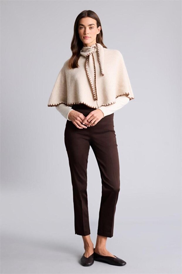 Sigaret Normal Bell Flat Leg Satin Trousers (26 Sp)