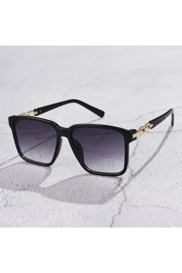 Double Grey Fashion Womens Sunglasses Square Style Sun Glasses Accessories Gradient Lens Anti-UV400