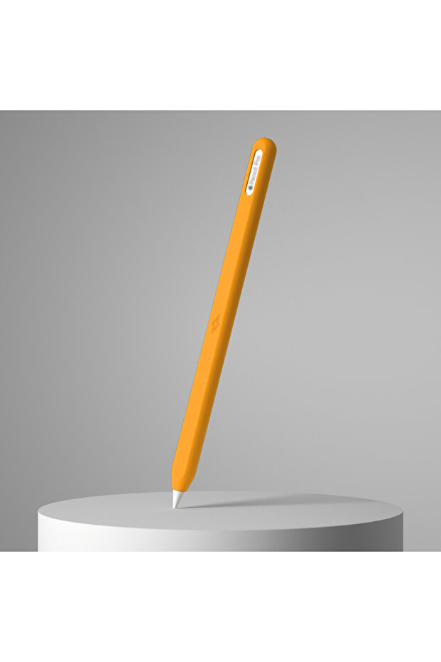 جراب حماية من السيليكون البرتقالي لقلم Pencil Pro وقلم Pencil (الجيل الثاني) USB-C