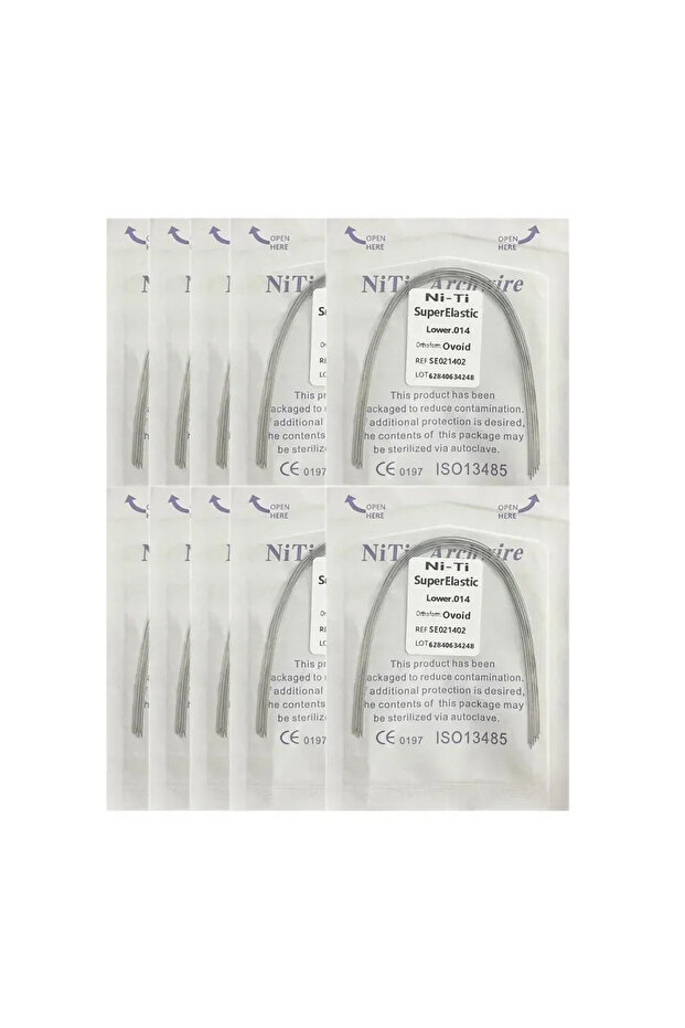 014 Lower-NT-10Pack 10pack Dental Arch Wires Orthodontic Super Elastic NITI Round Rectangle Archwire
