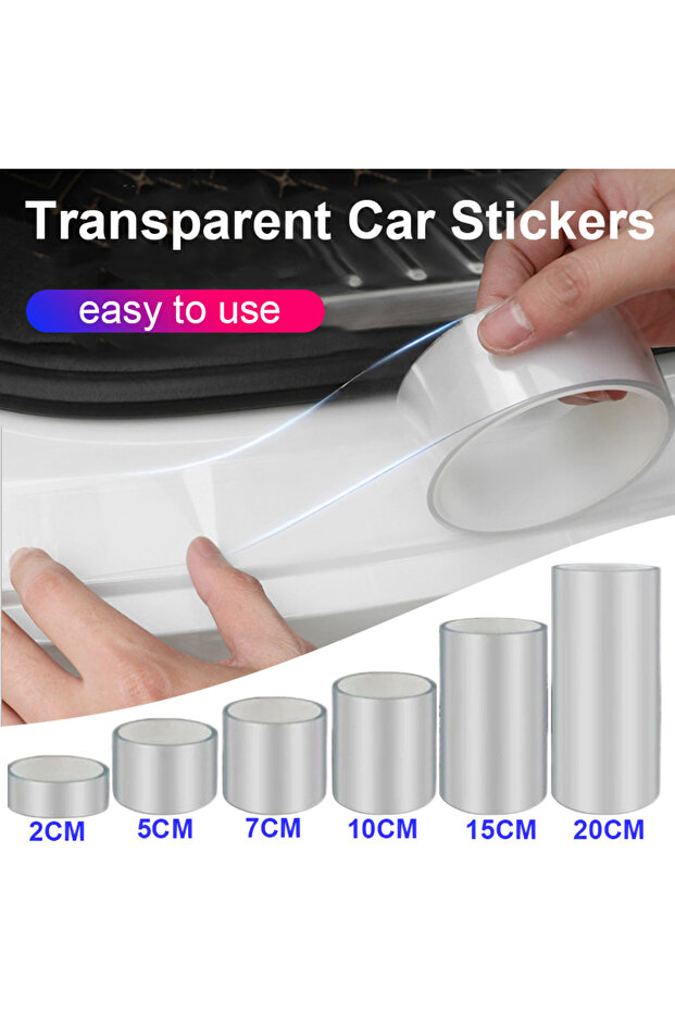 5CM x 3M Car Door Protector Stickers Transparent Car Door Threshold Film Anti Scratch Door Edge Bump