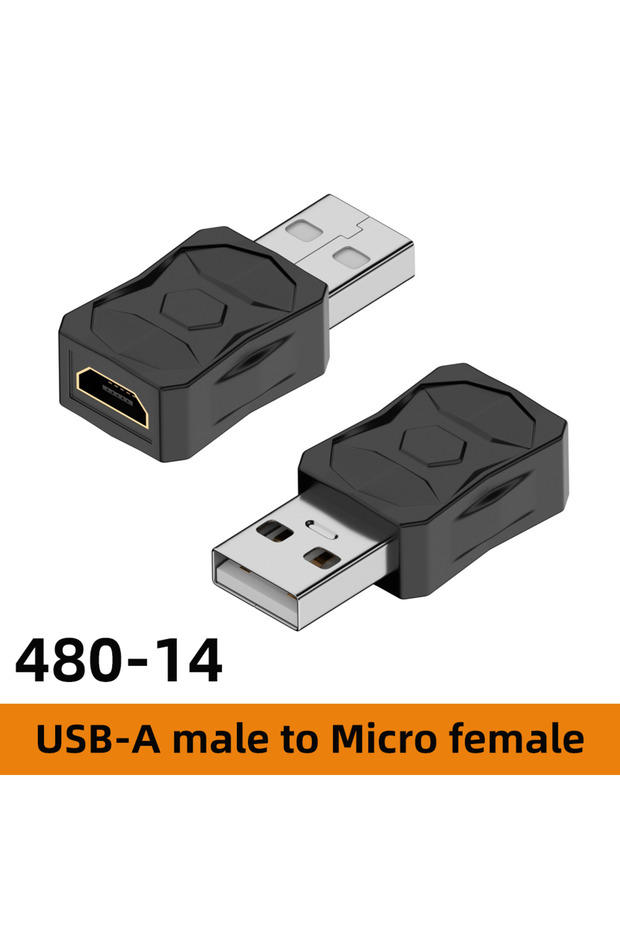 محول AG-Micro M 480-14 USB إلى Micro USB Mini USB محول USB ذكر وأنثى 480 ميجابت في الثانية