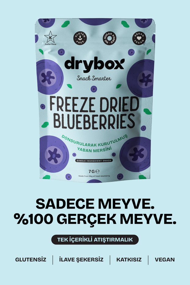Freeze Dried Intense and Crispy Blueberries (Freeze Dried) - 7g