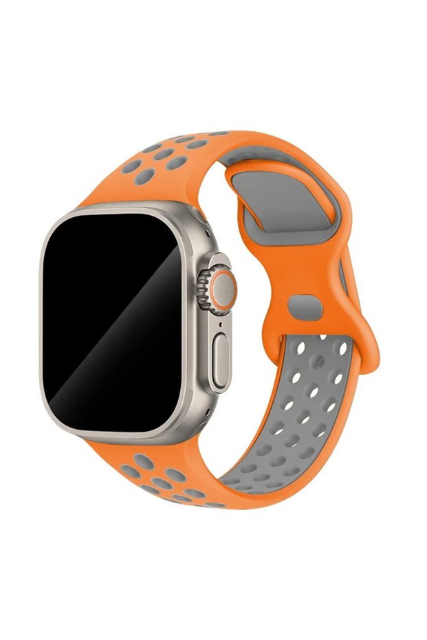42mm 44mm 45mm 49mm 23 Orange Grey Sport Strap for Apple Watch Band 44mm 45mm 46mm 49mm/38mm 40 41mm