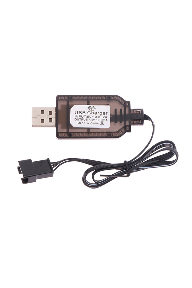 Black 9*5cm 7.4V SM4P Li-ion Battery Reverse Charging Adapter Electric Toy Car E561 Excavator Charge