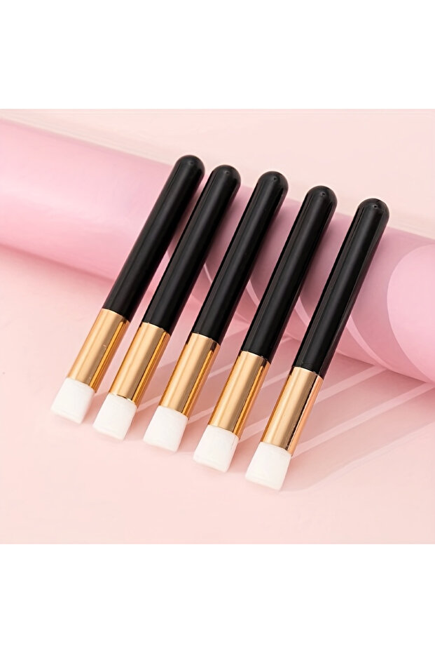 Black 5pcs 5PCS Eyelash Cleaning Brush, Facial Cleansing Brush, Peel Off Blackhead Nose Cleansing Br