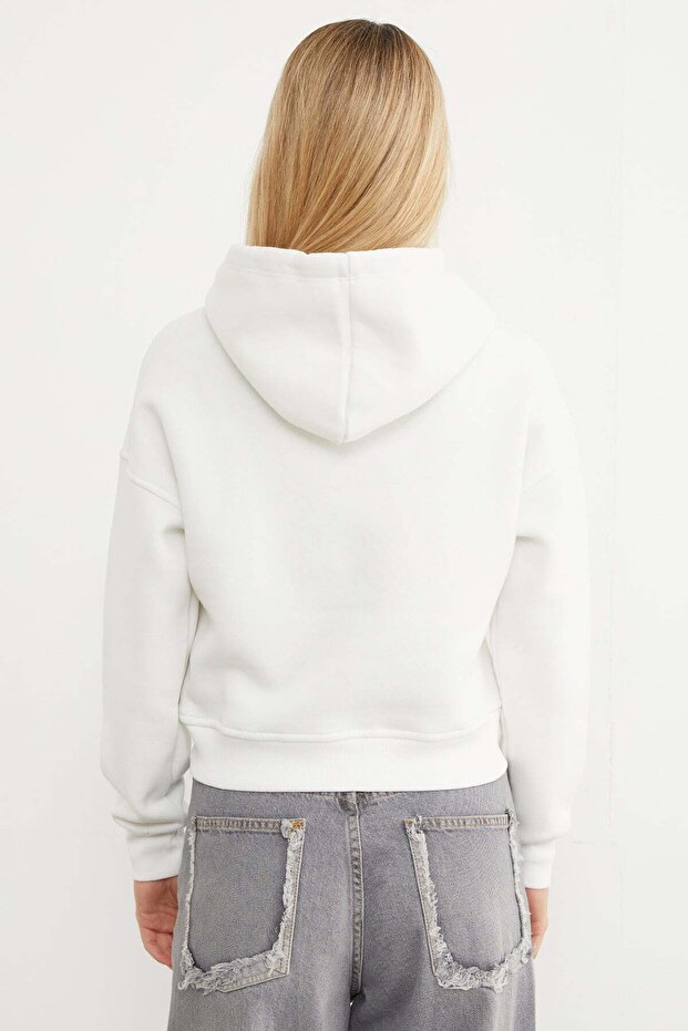 3 Thread Basic Hooded Sweatshirt - 7
