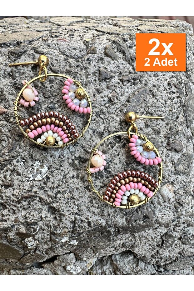 أقراط مصنوعة يدويًا بتصميم خاص كهدية