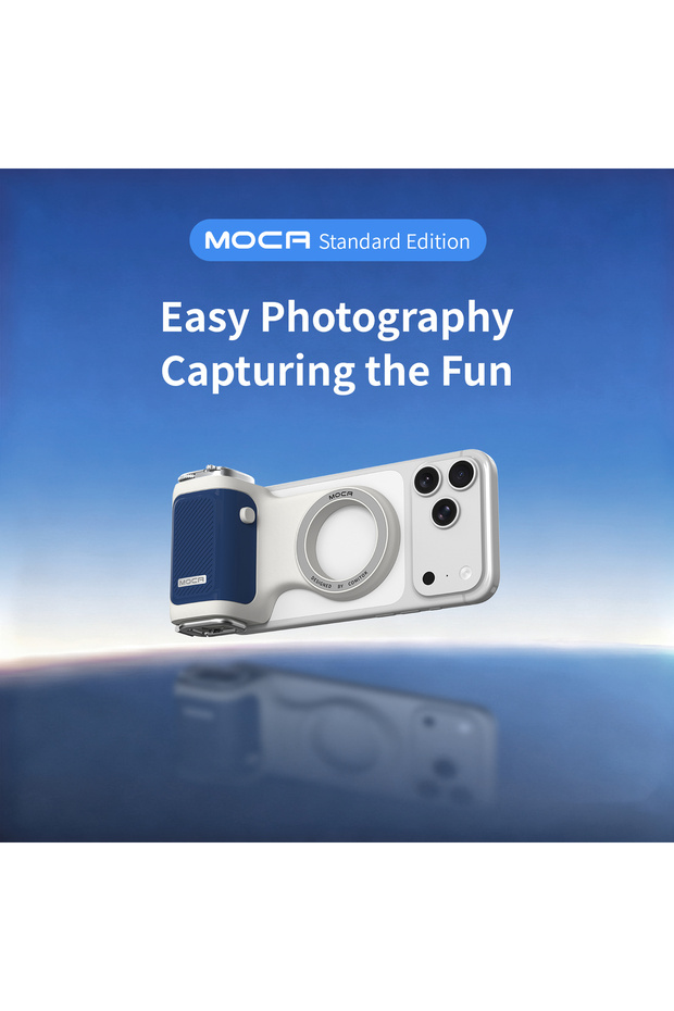 مساعد تصوير آيفون MOCA Blue COMITOK، تشغيل الكاميرا/قلب العدسة بنقرة واحدة، غالق كاميرا DSLR، التركيز/التعريض الضوئي