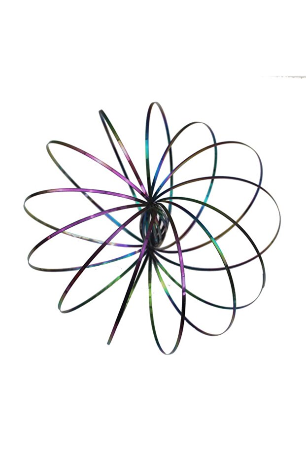 NO.4673N Flowtoy Magic Fidget Ring Toroflux Amazing Flow Ring Toys Kinetic Spring Toy Funny Outdoor