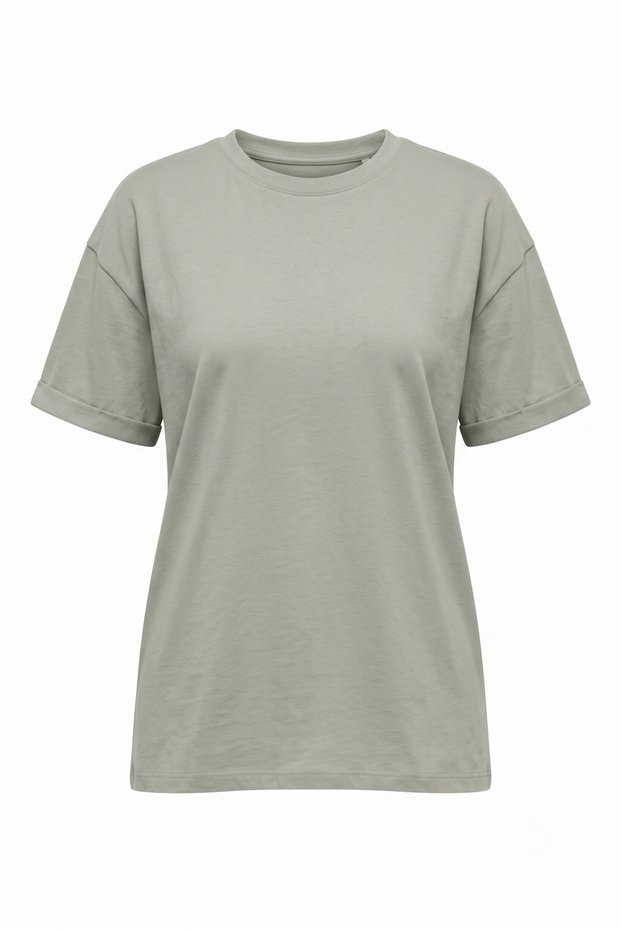 Gray Crew Neck Laura T-Shirt