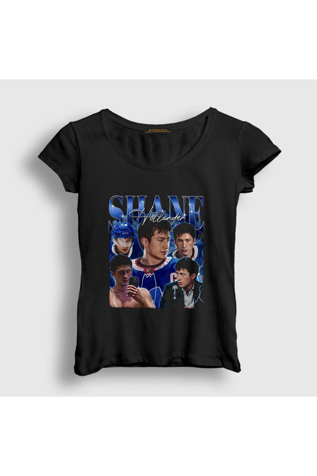 Women's Black Poster Shane Hollander Heated Rivalry T-Shirt 603980Tt