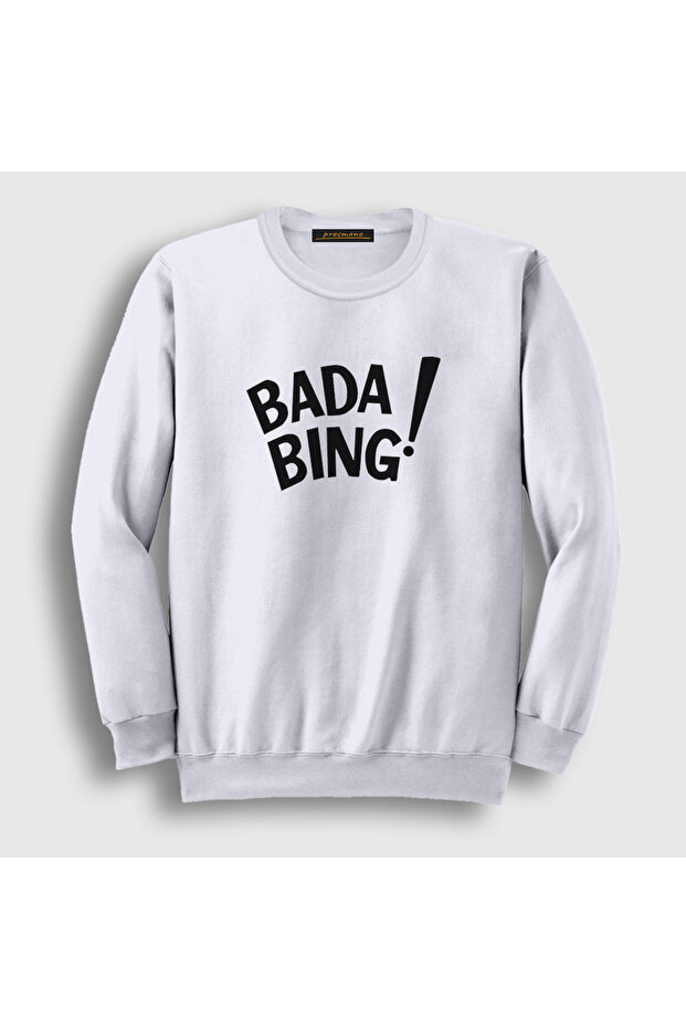 سويت شيرت أبيض للجنسين من Bada Bing V2 Sopranos 586472tt