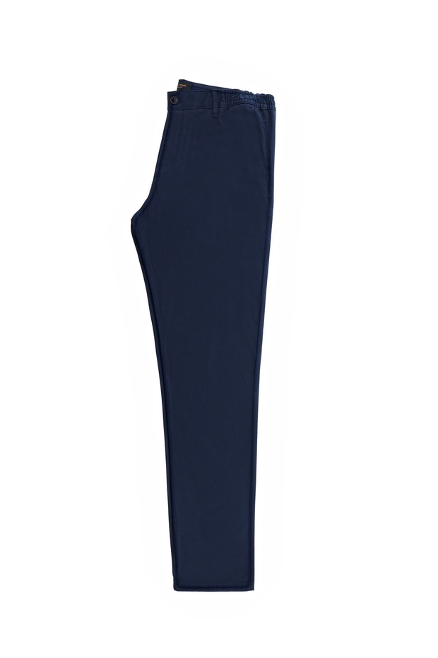 Slim Fit Slim Fit Lycra Trousers with Elastic Waist