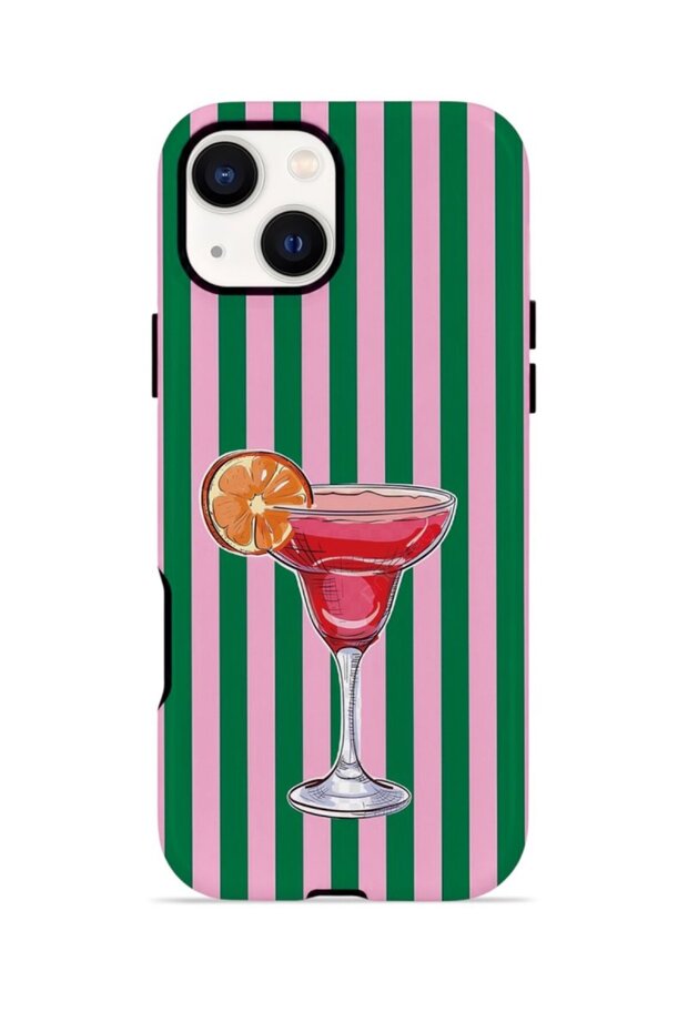 iPhone 14 Plus Vorian Double Layer Case Pink Citrus Cocktail