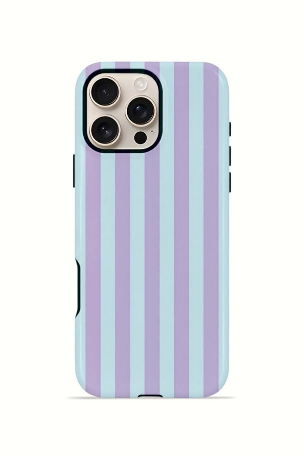 iPhone 16 Pro Vorian Double Layer Case Lilac Riviera Stripe