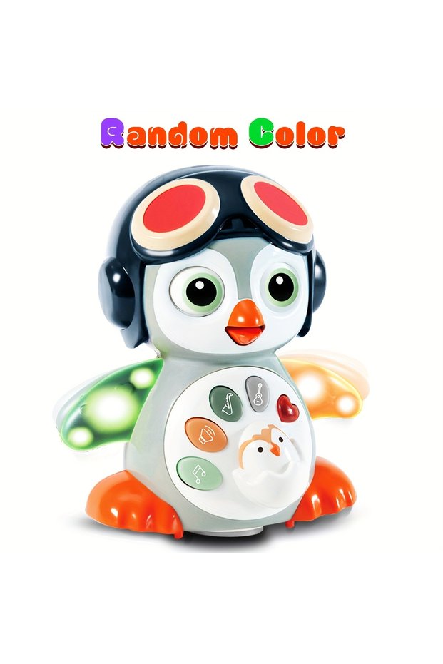 Penguin 1 pc Crawling Penguin Baby Musical Toys, Tummy Time Toys with Music & Lights, Light Up Learn
