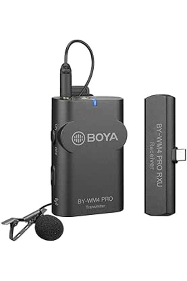 نظام ميكروفون لاسلكي BY-WM4 PRO K5 لأجهزة أندرويد وأجهزة USB-C