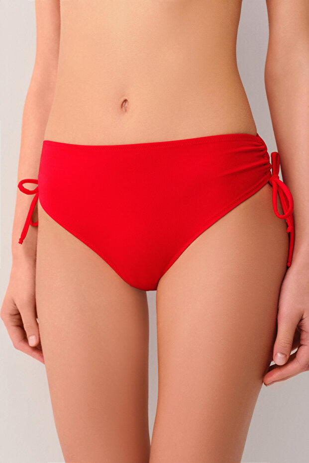 Side Gathered Bikini Bottom