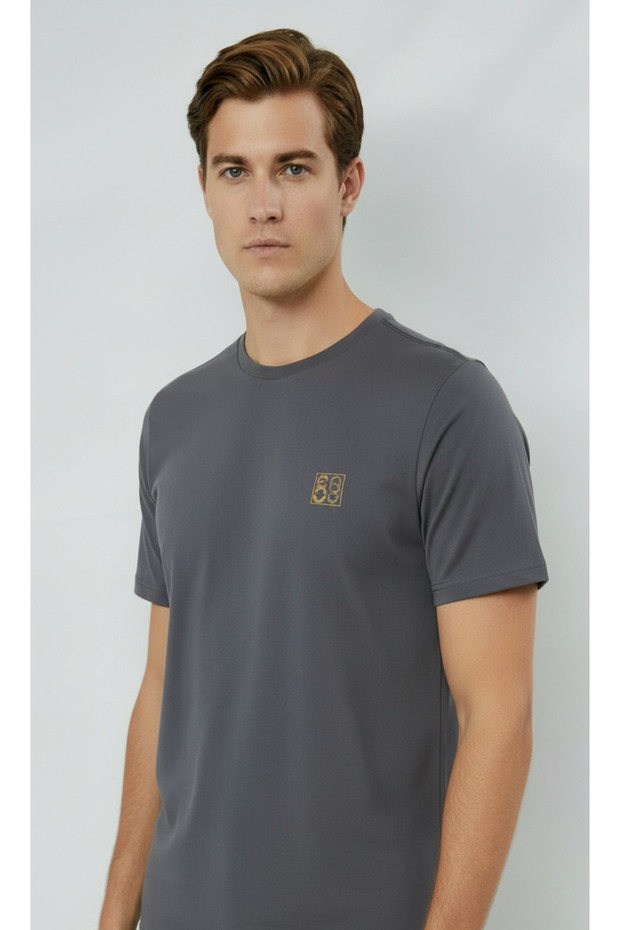 Men's 100% Cotton Daily Basic T-Shirt-7071