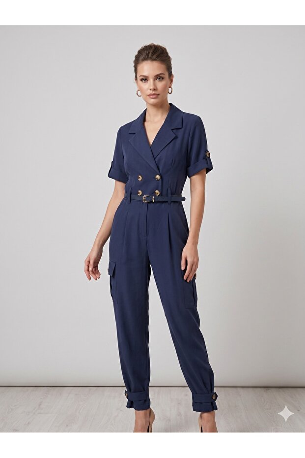 İntersan Desi̇gner Clup Belt Detailed Top and Bottom Set 17344